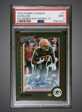 2022 Classics AJ Dillion Auto Black 1/1 (PSA 9) 🔥