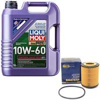 MotoröL Set 10W-60 5 Liter + ÖLfilter Sh 4784 P FüR Opel Vectra B Astra G Sintra