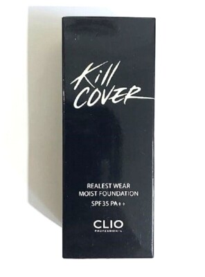 CLIO Kill Cover 2 in a pack Wear Moist Foundation SPF 35/ PA++ #2-BP  LINGERIE