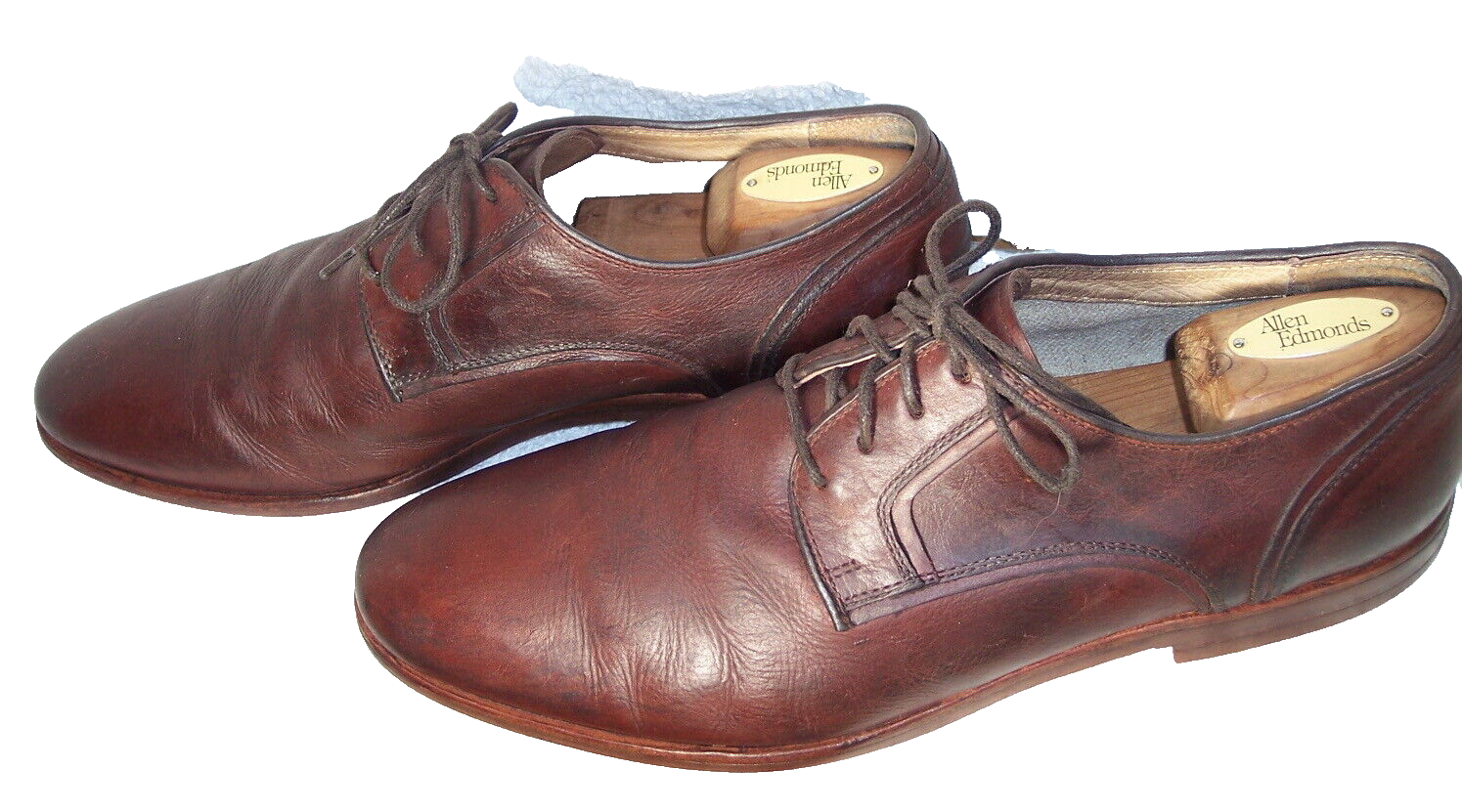 SAOLA Scarpe eleganti derby marroni in pelle Warfield & Grand Gibson taglia 11