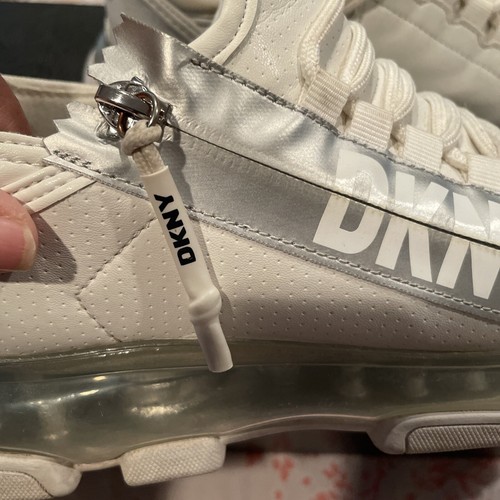 DKNY Womens Tokyo White Casual And Fashion Sneakers 6 Medium - Picture 3 of 20