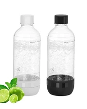 Soda Maker Bottles, 1 Litre Reusable BPA Free Sparkling Water Bottles, Reusab...