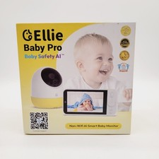 Ellie Baby Pro 5 Inch Monitor 3K Display Non WiFi AI Smart Baby Monitor - White