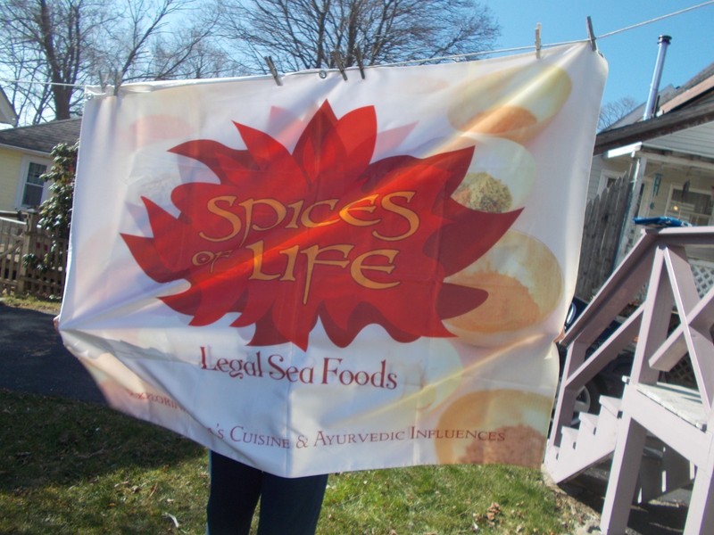 Legal Sea Foods promotional banner Spices of Life Indian food event