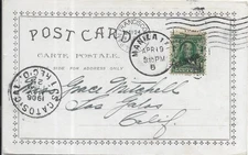 1906 Manila, Philippines to Los Gatos, Ca PPC of Children (64511)