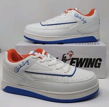 Ewing Orion Low White Blue Orange Sneakers Mens NIB