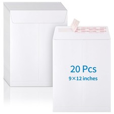 20 Pack Catalog Envelopes Self Seal, 9 x 12 Inches Mailing Envelopes