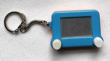 Vintage Etch a Sketch Style Miniature Key Ring Key Chain