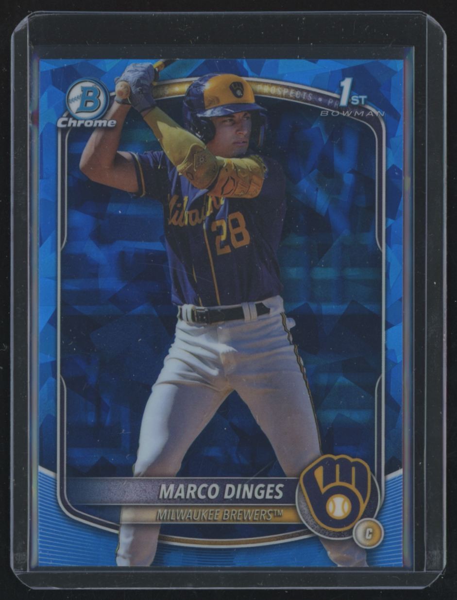 2025 Bowman Chrome Sapphire Marco Dinges Milwaukee Brewers #BCP-183