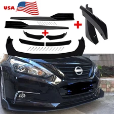 For Nissan Altima C Front Bumper Lip Chin Spoiler Body Kit Splitter Side Skirt