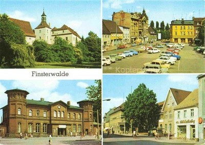 Finsterwalde Brandenburg Castle Market Station Ernst-Thaelmann-Strasse