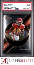2021 PANINI SELECT HIDDEN TALENTS #HT18 TYREEK HILL POP 1 PSA 9