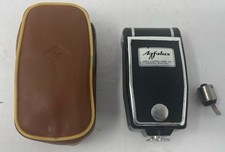 Vintage Agfalux Camera Flash Unit w/ Original Case Agfa Germany Untested