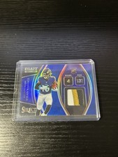 2021 Tylan Wallace Select Blue Prizm Draft Selections 3 color Patch RC /35