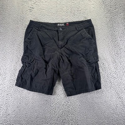 Vintage Ecko Untld Cargo Shorts Mens Size 42 Black Cotton Canvas Y2K