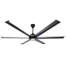 Big Ass Fans Mammoth  84" Smart Indoor/Outdoor Black Ceiling Fan with Wifi En...
