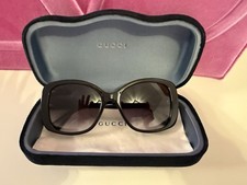 Gucci Damen Sonnenbrille Oversize schwarz/gra...