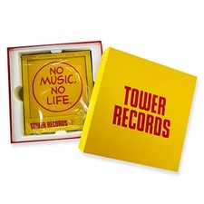 KM5 Instant Disk Audio CD Player Tower Records No Music No Life Yellow Japan New