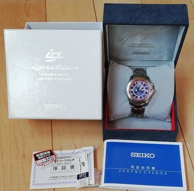 SEIKO Ignition Takuma Sato Limited Edition SBHS013 Solar Charging Excellent