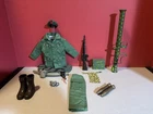 Vintage GIJOE Green Beret Uniform with Accessories! Excellent Condition! LOOK!