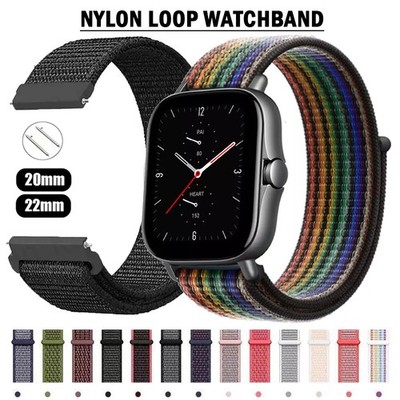 DE Nylon Armband für Amazfit Bip Lite GTS 2e 2 3 4 mini GTR 3 4 Pro 2e 47mm 42mm
