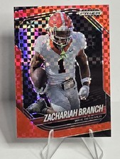 ZACHARIAH BRANCH 2025 PANINI PRIZM BLACK FOOTBALL RED POWER 5 /75 GEORGIA 📈🔥