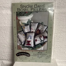 Snow Days Bowl Fillers All Through the Night-Pattern & Preprinted Backgrounds