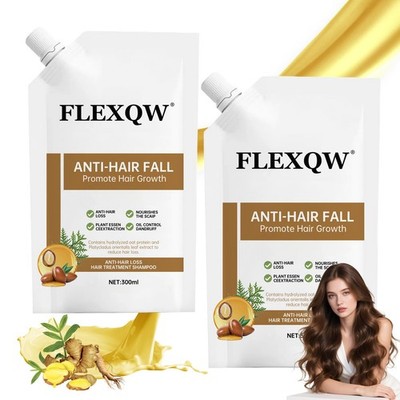 FLEXQW 2 PCS Anti Hair Loss Shampoo, Promote 10.15 Fl Oz (Pack of 2), Yellow