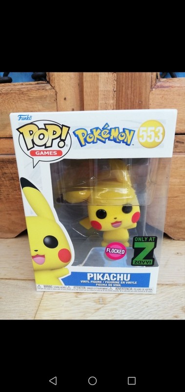 Funko Pop! Games Pokémon #553 Pikachu -Zavvi Flocked Exclusive - Unopened