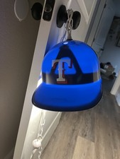 Texas Rangers Hanging Child Batting Helmet Lamp w/7-ft Cord & Pull Ball Switch