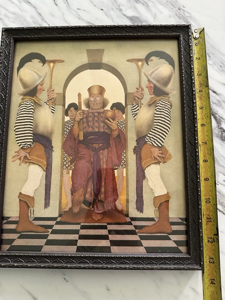 Maxfield Parrish Knave Of Hearts Collection Framed Lithograph Original Print - Image 4 of 4