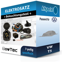 Towtec E-Satz 7Polig Fahrzeugspezifisch Passend für VW T5 FP Elektrosatz NEU