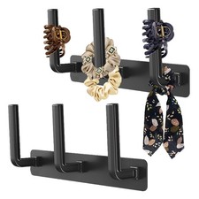 2 Pack Headband Holder, Hair Ties Holder,Multifunctional Hooks, Removable Hat...
