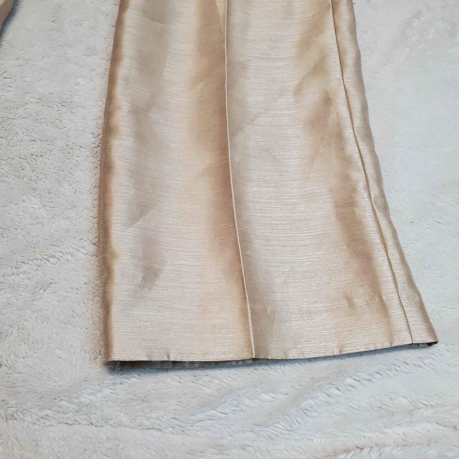 Le Suit Gold Holiday Gatsby Office Formal Classic Suit Set Jacket Pants 8 Petite