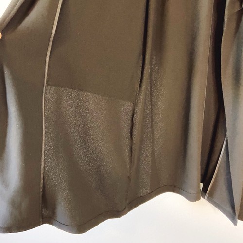 ZARA WOMEN NEW BELTED Draped TRENCH COAT BLACK XS - Picture 5 of 9