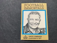 1985-88 FOOTBALL IMMORTALS 46-90 PICK CARDS YOU WANT