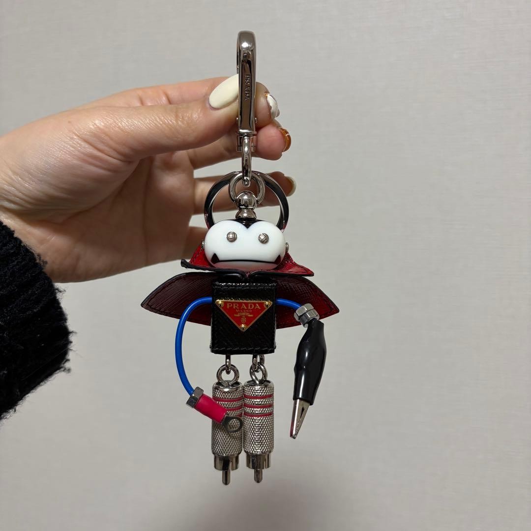 Prada Robot Charm Keychain Key Ring Accessories S… - image 2