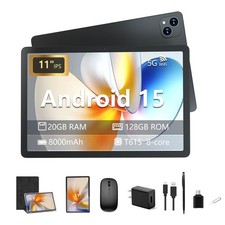 Android 15 Tablet 11 inch Tablet with Keyboard, 20GB 128GB, 1TB Expand, Octa-...