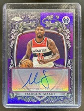 2025-26 Topps Chrome Marcus Smart Signature Style Purple Refractor Auto #/75