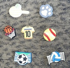 Jibbitz Sports Crocs - Tennis Softball Basketball Soccer Volleyball Set of 7