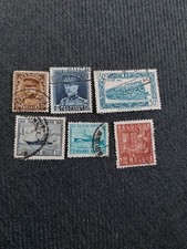 BELGIQUE LOT 6 TIMBRES OBLITERES  ANCIENS. BON ETAT