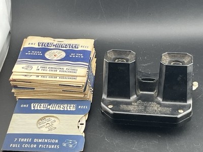 Vintage Sawyer's Viewmaster Stereoscope with 24 vintage reels Lot