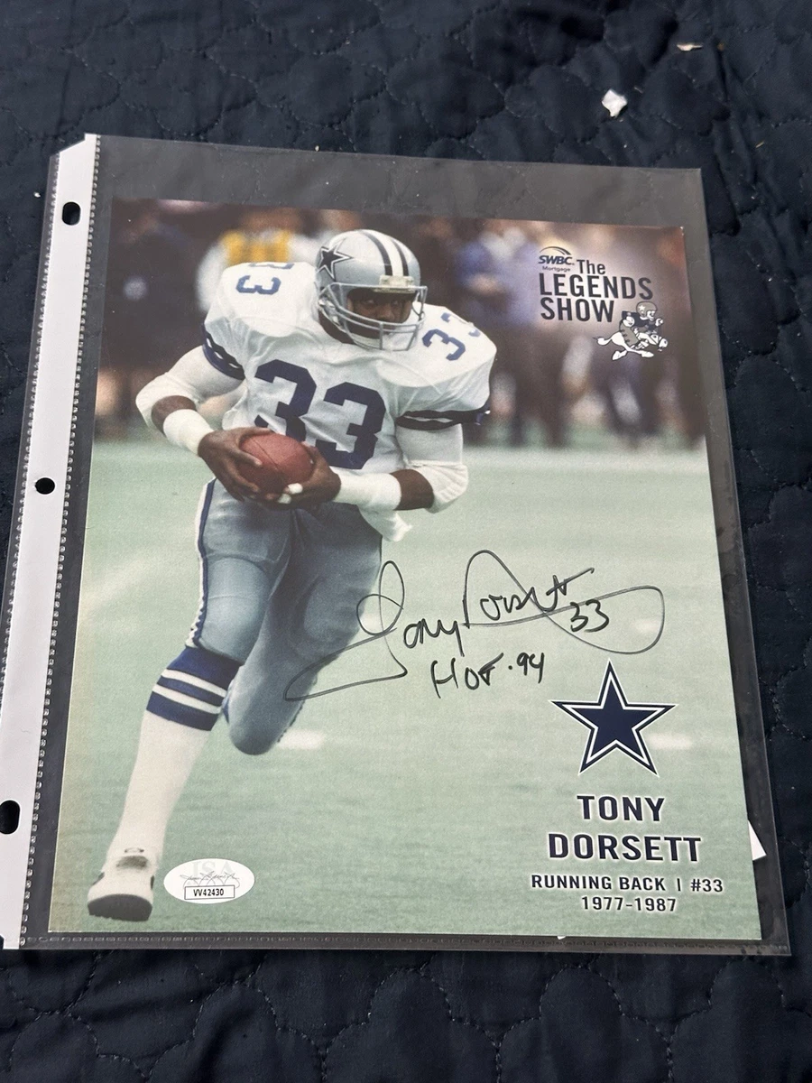 Tony Dorsett Dallas Cowboys NFL Original Autographed Photos for