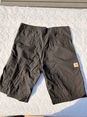Carharrt Regular  Cargo Shorts, black, Ripstop Sz 38