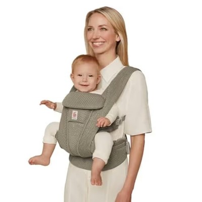 Ergobaby Omni Deluxe Baby Carrier Newborn to Toddler, Mesh,Soft Olive, MSRP $219