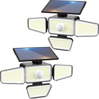2 StüCk Solarlampen FüR AußEn Mit Bewegungsmelder, 318 Led Solarleuchten