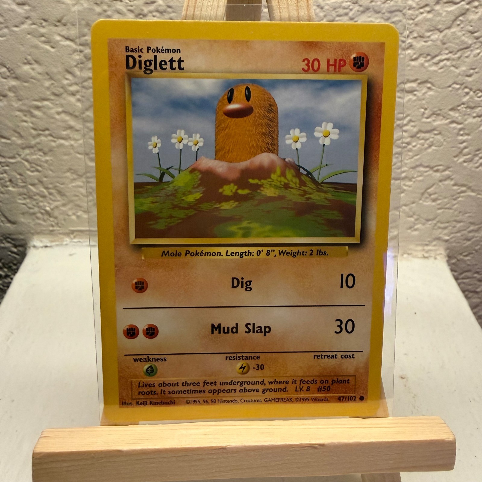 Diglett 47/102 Base Set WOTC Pokemon TCG