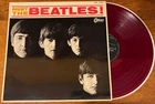 Beatles MEET THE BEATLES Japan RED colored vinyl MONO LP Odeon OR-7041 VG+/Exc.