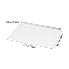 Stainless Steel Kitchen Worktop Cutting Chopping Board Dough Meat Bread Kneading