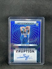 2024-25 Obsidian Adem Bona RC Eruption Auto Electric Etch Deep Sea Mojo /5 A8